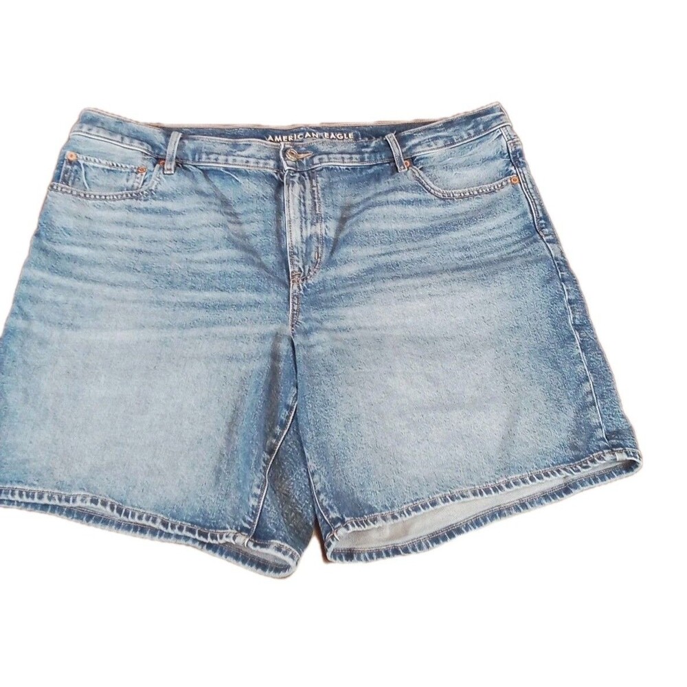 Women's American Eagle Strigid Perfect Bermuda Shorts Denim Shorts Size 18